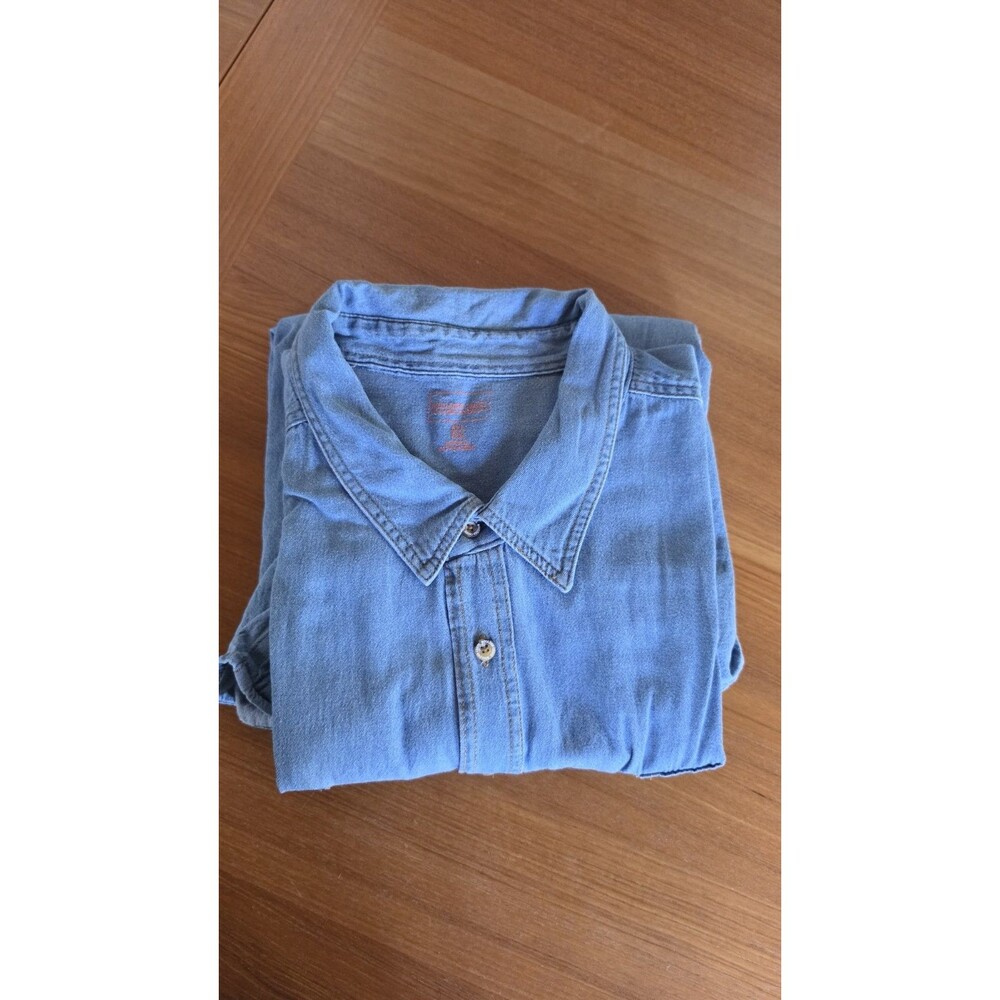 Boulder Creek Trading Company Men's Long Sleeve Denim Shirt Size 5XL